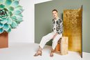 Pantalón ancho combinado con chaqueta de la colección primavera/verano 2018 de Trucco