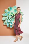 Vestido midi print de la colección primavera/verano 2018 de Trucco