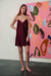 Camisón de satén rojo teja de la colección de Oysho Sleepwear primavera/verano 2018