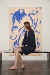 Camisón azul marino con motas blancas de la colección de Oysho Sleepwear primavera/verano 2018