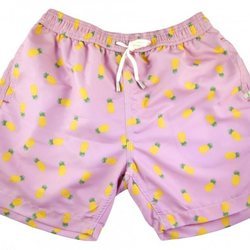 Bañador rosa con estampados de piñas de Naïve para el verano 2018