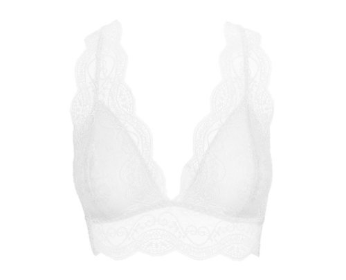 Bralette de encaje blanco de la la colección de Black Limba primavera/verano 2018