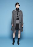 Abrigo largo negro de cuadros de Fay otoño/invierno 2018