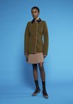 Abrigo verde militar con las solapas negras de Fay para el otoño/invierno 2018