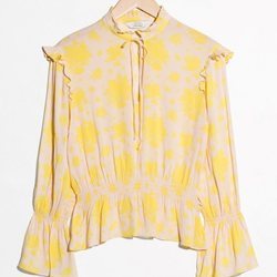 Blusa beige con estampado amarillo e la Nueva Colección Primavera/Verano 2018 de & Other Stories