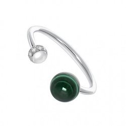 Anillo tú y yo malaquita de la firma Aristocrazy de la Nueva Colección Primavera/Verano 2018