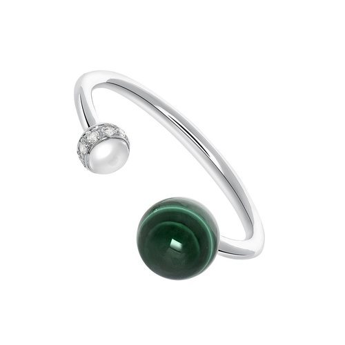 Anillo tú y yo malaquita de la firma Aristocrazy de la Nueva Colección Primavera/Verano 2018