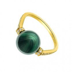 Anillo malaquita oro de la Nueva Colección Primavera/Verano 2018 de Aristocrazy