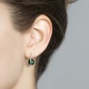 Pendientes ovales malaquita plata de la Nueva Colección Primavera/Verano 2018 de Aristocrazy