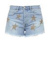 Shorts vaqueros con estrellas estampadas de la nueva colección de Pinko de kimonos