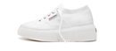 Zapatilla blanca Up5 en color blanca con la suela en blanca de la firma Superga