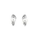 Pendientes plateados con perlas incrustadas de Unode50 primavera/verano 2018