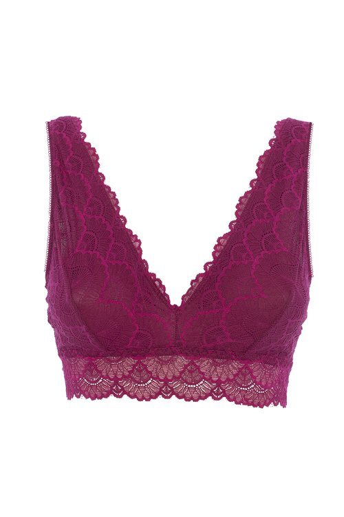 Bralette rosa fuqsia de encaje de la la colección de Black Limba primavera/verano 2018