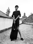 Vestido largo negro con abertura inferior de Spring Shades Mango para la primavera 2018