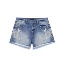 Pantalón corto vaquero con flecos de la nueva colección Primavera/Verano 2018 de Sisley