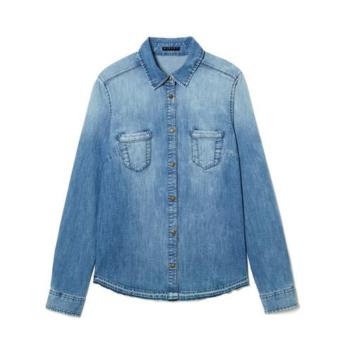 Camisa vaquera de mujer de la nueva colección Primavera/Verano 2018 de Sisley