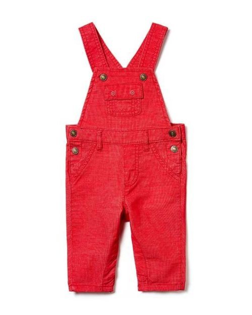Peto en color rojo para niño de la nueva colección de primavera de Benetton 2018