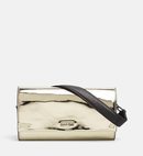 Bolso dorado con la tira negra de la nueva colección Primavera/Verano 2018 de Calvin Klein