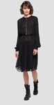 Vestido midi en color negro de la nueva colección primavera/verano 2018 de Replay