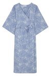 Vestido midi con estampado de flores azul bebé de la nueva coleccion primavera/verano 2018 de Betolaza