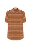 Camisa de mujer de cuadros naranjas de la nueva coleccion primavera/verano 2018 de Betolaza