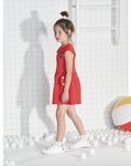Vestido corto rojo con mangas y vuelo de Tuc Tuc primavera/verano 2018