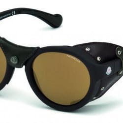 Gafas en color marrón con el cristal polarizado de la nueva colección primavera/verano 2018 de Moncler