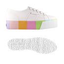 Zapatillas blancas con la plataforma a colores de Superga primavera/verano 2018