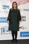 Marta Rivera conun vestido verde y medias engras en los premios Unión de Actores y Actrices 2018 en Madrid