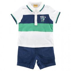 Conjunto polo y pantalón corto de niño bebé de la nueva colección primavera/verano 2018 de Chicco