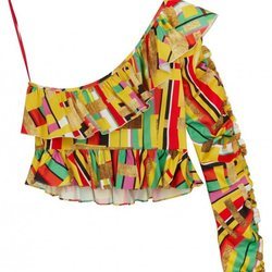 Top estampado de colores asimétrico de la nueva colección de Asos Madre in Kenia 2018