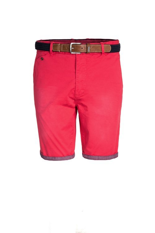 Short rojo con un cinturón marrón de Salsa para la primavera 2018
