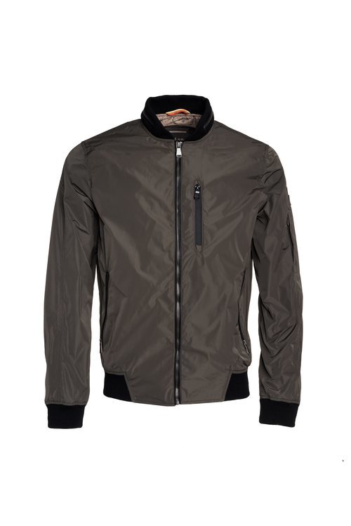 Bomber gris con remates negros de Salsa para la primavera 2018