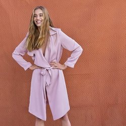 Gabardina de tiro largo rosa de Sisley primavera/verano 2018