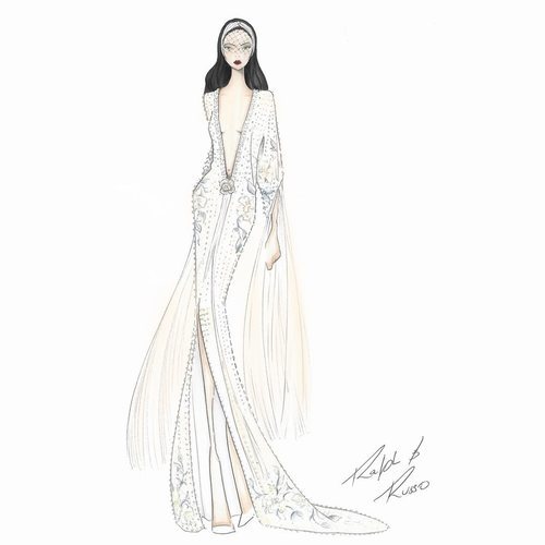 Boceto de traje nupcial de Ralph & Russo