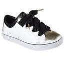 Zapatillas blancas con detalles metalizados y cordones XXL de Skechers Street 2018