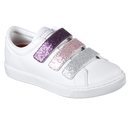 Zapatillas blancas con las tiras de brillantes de Skechers Street 2018