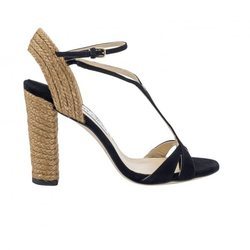 Sandalia de esparto y negras de la nueva colección primavera/verano 2018 de Jimmy Choo