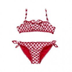 Bikini de cuadros vichy de la colección kids verano 2018 de Undercolors of Benetton