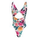 Bañador asimétrico estampado tropical de la nueva colección de ropa de baño de Pull & Bear