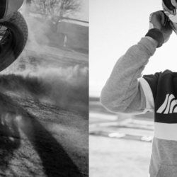 Marc Márquez con una sudadera MM93 de la nueva colección cápsula de Pull & Bear con Marc Márquez 2018