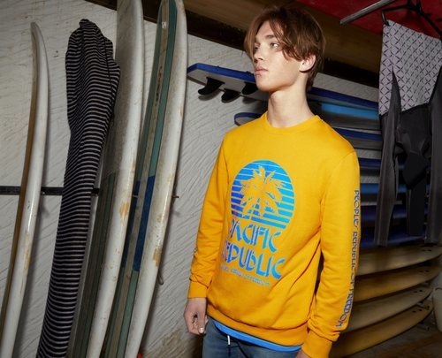 Sudadera masculina de la colección 'Pacific Republic' de Pull&Bear