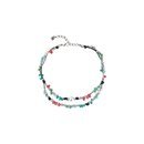 Collar bañado en plata de colorines de la nueva colección primavera/verano 2018 de la firma Uno de 50 'colección océano'