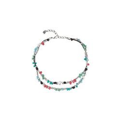 Collar bañado en plata de colorines de la nueva colección primavera/verano 2018 de la firma Uno de 50 'colección océano'
