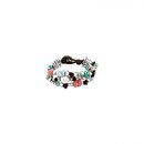 Pulsera de doble cuero de colorines de la nueva colección primavera/verano 2018 de la firma Uno de 50 'colección océano'