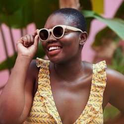 Bikini amarillo estampado de la nueva colección curvy 2018 de Violeta by Mango