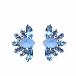 Pendientes 'Rainbow' azules de la colección primavera/verano 2018 de Cucadas de Ana
