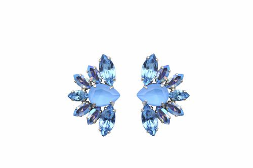 Pendientes 'Rainbow' azules de la colección primavera/verano 2018 de Cucadas de Ana