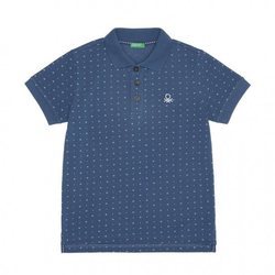 Polo azul marino de la nueva línea de Benetton Kids