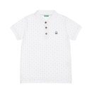 Polo de estampado minimalista de la nueva línea de Benetton Kids